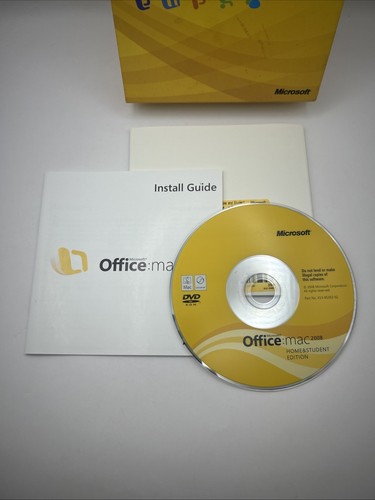 2 User Microsoft Office MAC 2008 Home Student Word Excel PowerPoint - Photo 4/5