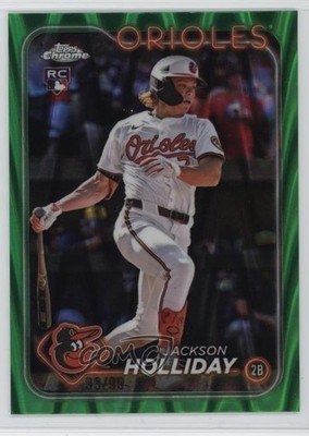 2024 Chrome Update Green RayWave Refractor /99 Jackson Holliday Rookie RC 1d4m