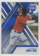 2017 Panini Elite Extra Edition Aspirations Blue 30/50 Jonah Todd #196 Auto ke4