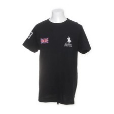 Royal Berkshire Polo Club, T-shirt, Größe: XL, Schwarz, Baumwolle, Print #S6T