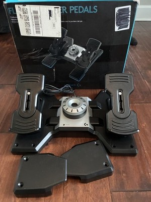 Logitech G Pro Flight Rudder Pedals - Great Condition, With Box