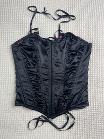 Ann Summers Corset Suspender Basque Womens Size Uk 10/ Eu 36  Hot Pink & Black