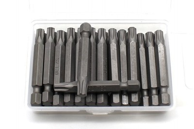 TMAX 25pc 2'' T-30 Torx 6 Point Screwdriver Insert Bits Hex Shank, Security Slot
