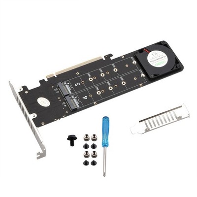 SSD Expansion Split Card Supports 4 Nvme M.2 PCIE 4.0 x16 4 x 32Gbps New