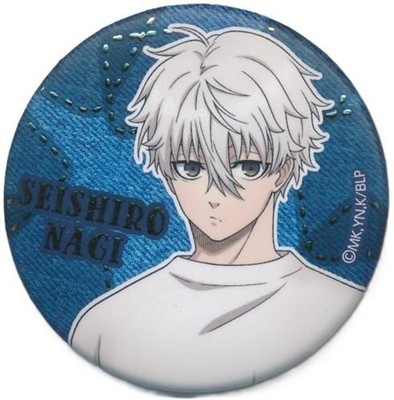 Blue Lock Trading Matte Can Badge Denim Ver. Nagi Seishiro A Anime Collectible