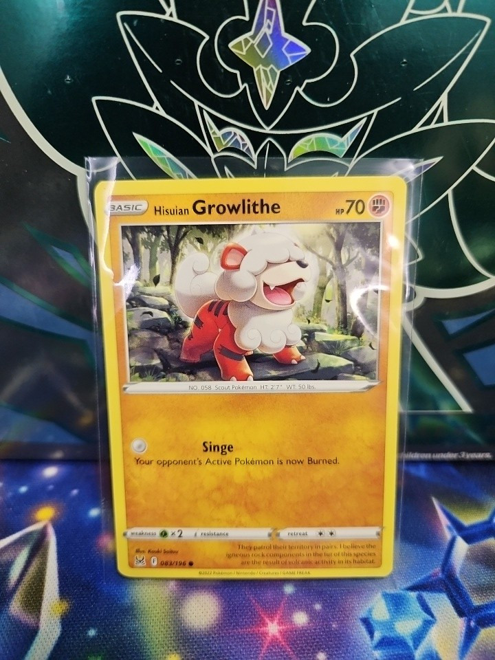 Pokémon TCG Hisuian Growlithe Sword & Shield - Lost Origin