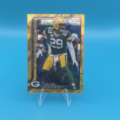 🔥 2025 Topps Chrome - Xavier McKinney #113 Gold Refractor49/50 🔥