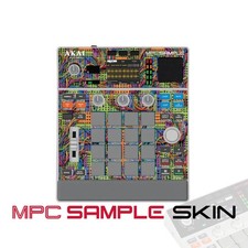 Akai MPC Sample Skin / neon wirestorm