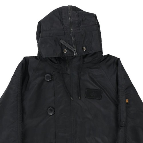 Age 14 Alpha Industries Puffer - Medium Black Polyester - Picture 3 of 8