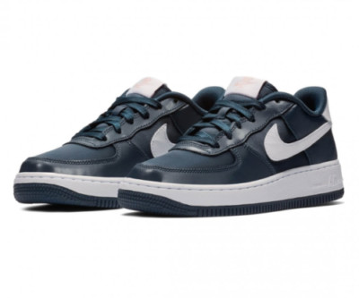 NIKE AIR FORCE 1 VDAY (GS) YOUTH SIZE 5 EUR 38 (BQ6980 400) NAVY / WHITE