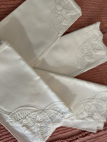 Tablecloth 116 X 66 And 12 Napkins READBattenberg Lace - Picture 19 of 20