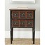 safavieh kenneth dark brown storage side table - 22.5" x 14" brown 22.5" x 14" x