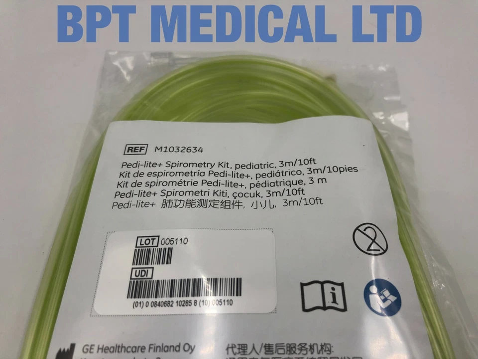 Spirometry Kit Paediatric Paediatric 3m/10ft PEDI-LITE+ CO2 Datex Pulmonary GE