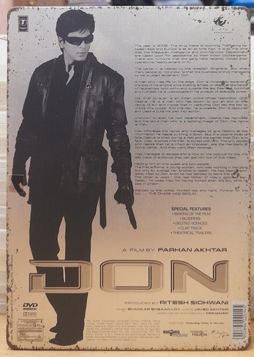Don - Shahrukh Khan Bollywood Metal Box Limited Edition 2 Disc Set Rare Not New - Picture 2 of 8