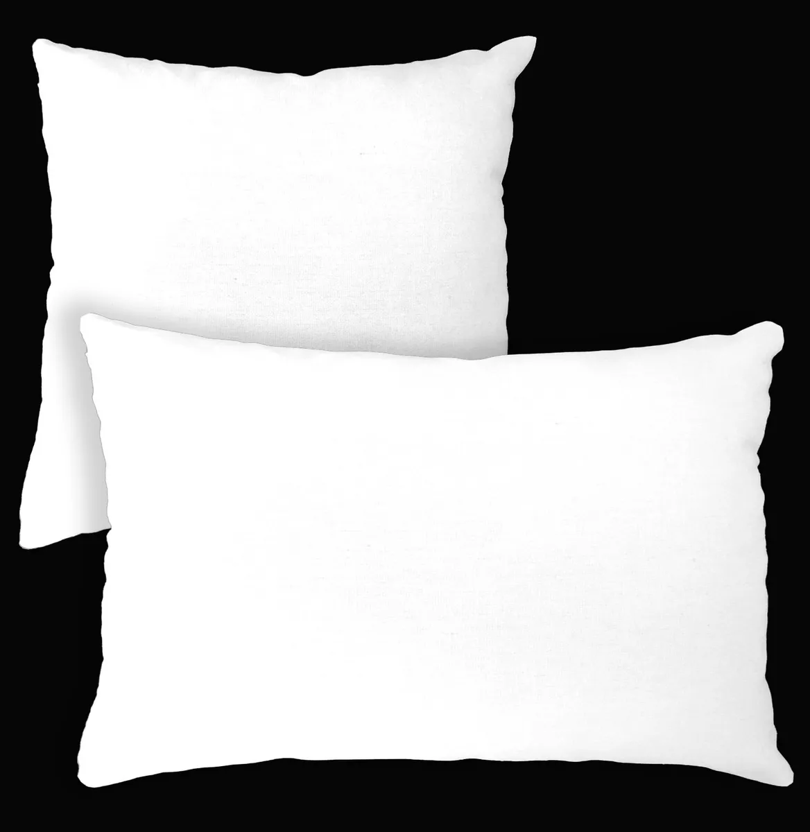 Aa132a Plain Solid White Cotton Canvas Cushion Cover Pillow Case