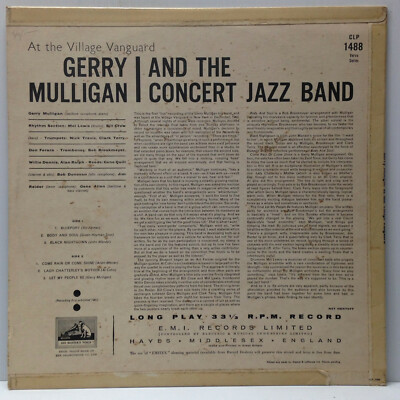 Gerry Mulligan-At The Village Vanguard-Verve 1488-ENGLAND | eBay