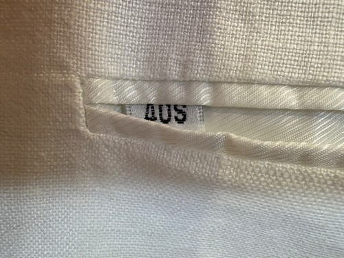 Zagato Sports Coat Jacket Blazer Men's 40 Short 100% Linen White - Picture 8 of 12