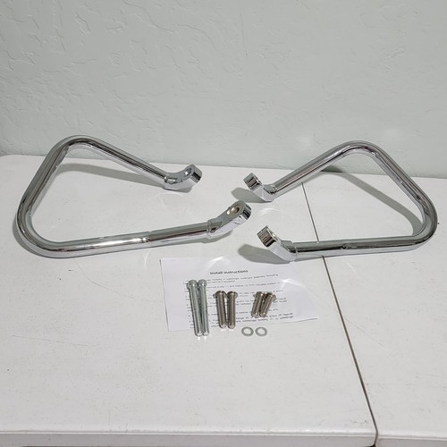 Rear Saddlebag Guard Crash Bar For Harley Softail Flhc Flhcs Bolt-on 2018-2024 - Picture 8 of 8