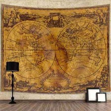 Mappa del mondo retrò mappamondo poster XXL arazzo arazzo carta da parati fotografica carta da parati