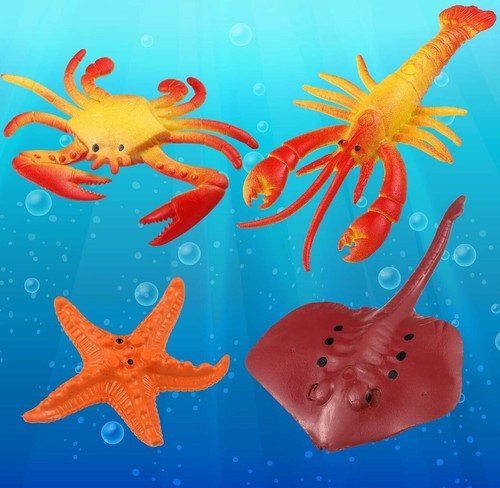 Civaner Paquete de 6 Grandes Agua Creciendo Vida Marina Criaturas Animales Divertido Agua Crecer A