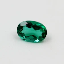 Lab-Created Oval Emerald (10x8mm - 6x4mm)