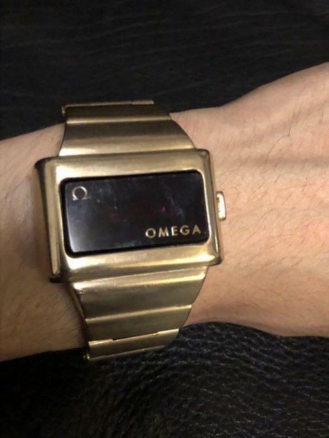 omega led watch