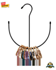 1 pc Stainless Steel Belt Hanger Multi Hook Organizer for Ties, Scarves Belts