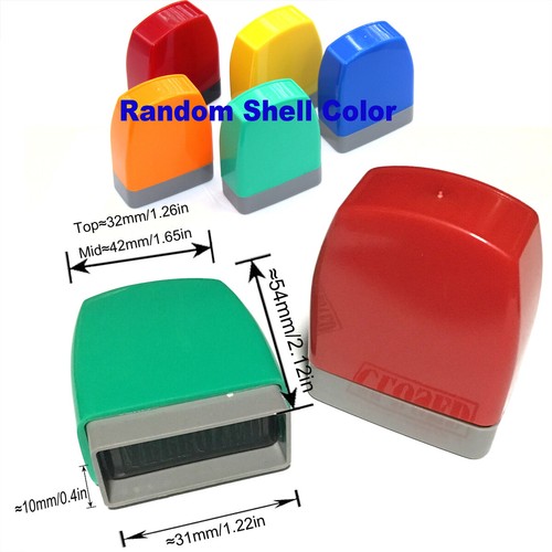 Custom stamp PAID CHECKED VOID SCANNED APPROVED URGENT COPY 30x10mm Self inking - Picture 5 of 5