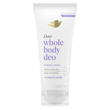 Dove Whole Body Deo Aluminum Free Invisible Cream Deodorant Coconut  Vanilla fo