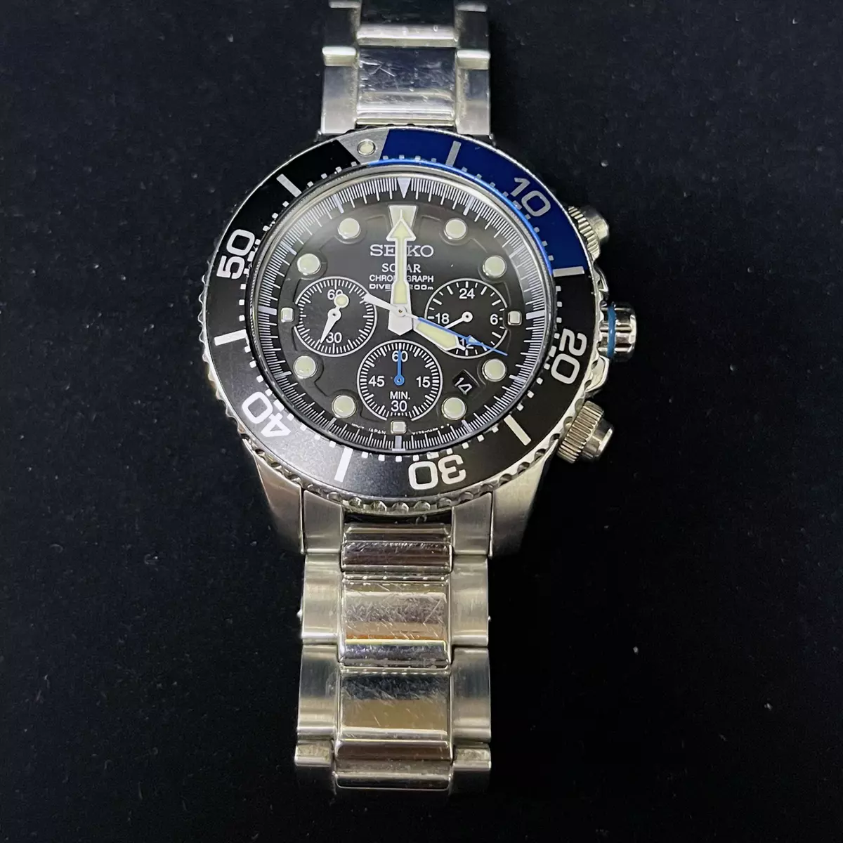 Seiko, Diver Solar Chronograph (V175-0AD0) | eBay