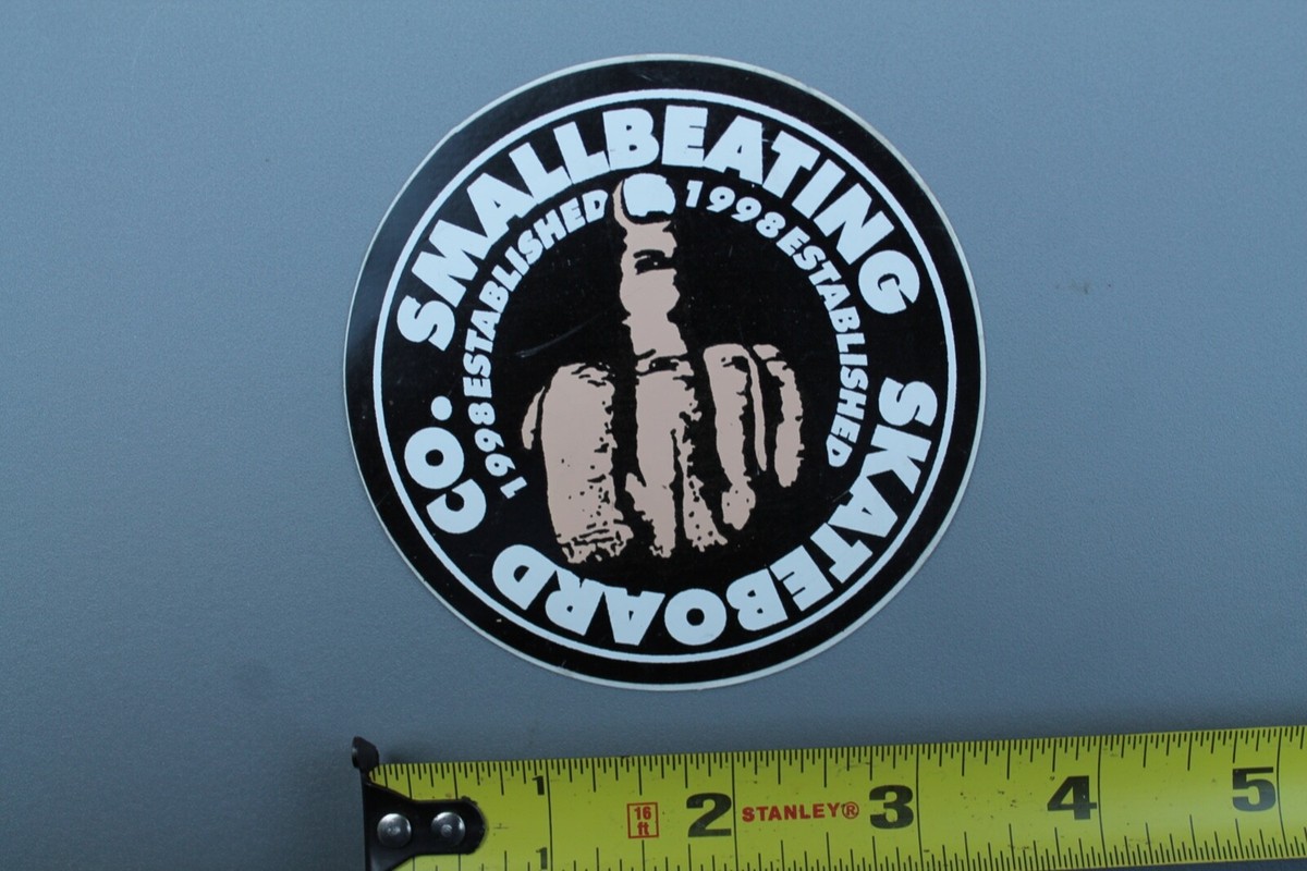 Small Beating Skateboards Middle Finger Punk Z68B Vintage