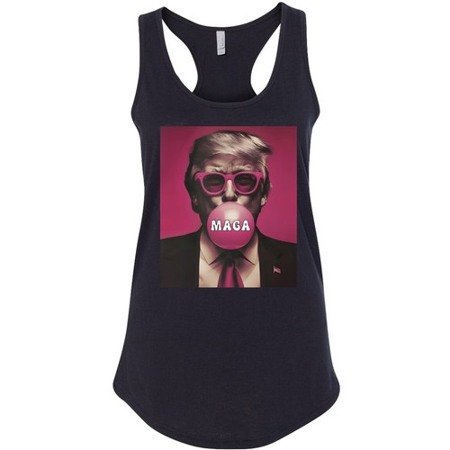 Donald Trump MAGA Bubble Gum 2024 Women's Tank-top Never Surrender Bulletproof - Picture 5 of 10
