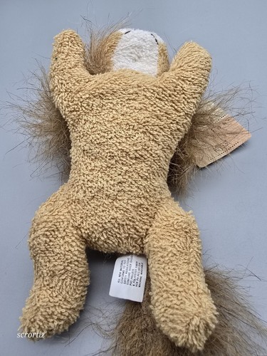 Russ Home Buddies Zulu Tan Plush Terry Cloth Lion Stuffed Animal Bean Bag 4162 - Picture 6 of 6