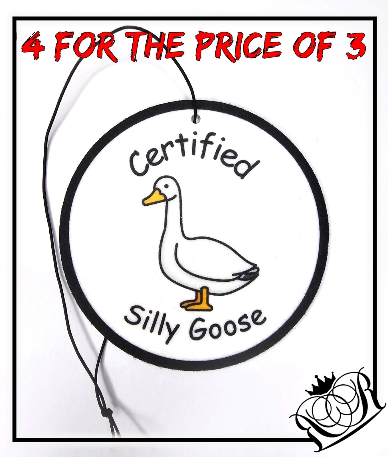 Novelty Silly Goose Car Air Freshener Fragrance Cute Gift Handmade
