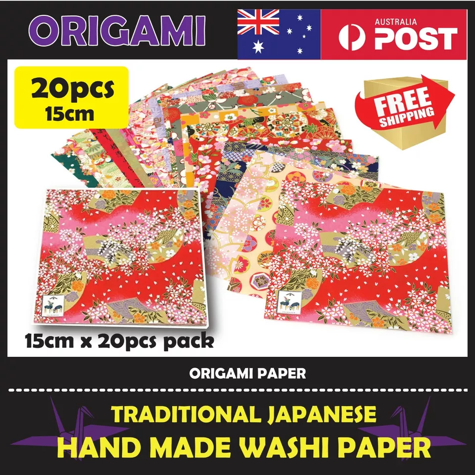 Hand-dyed Yuzen Chiyogami Washi, Japanese Origami Folding Paper 6cm, 7.5cm, 15cm - image 3 of 4