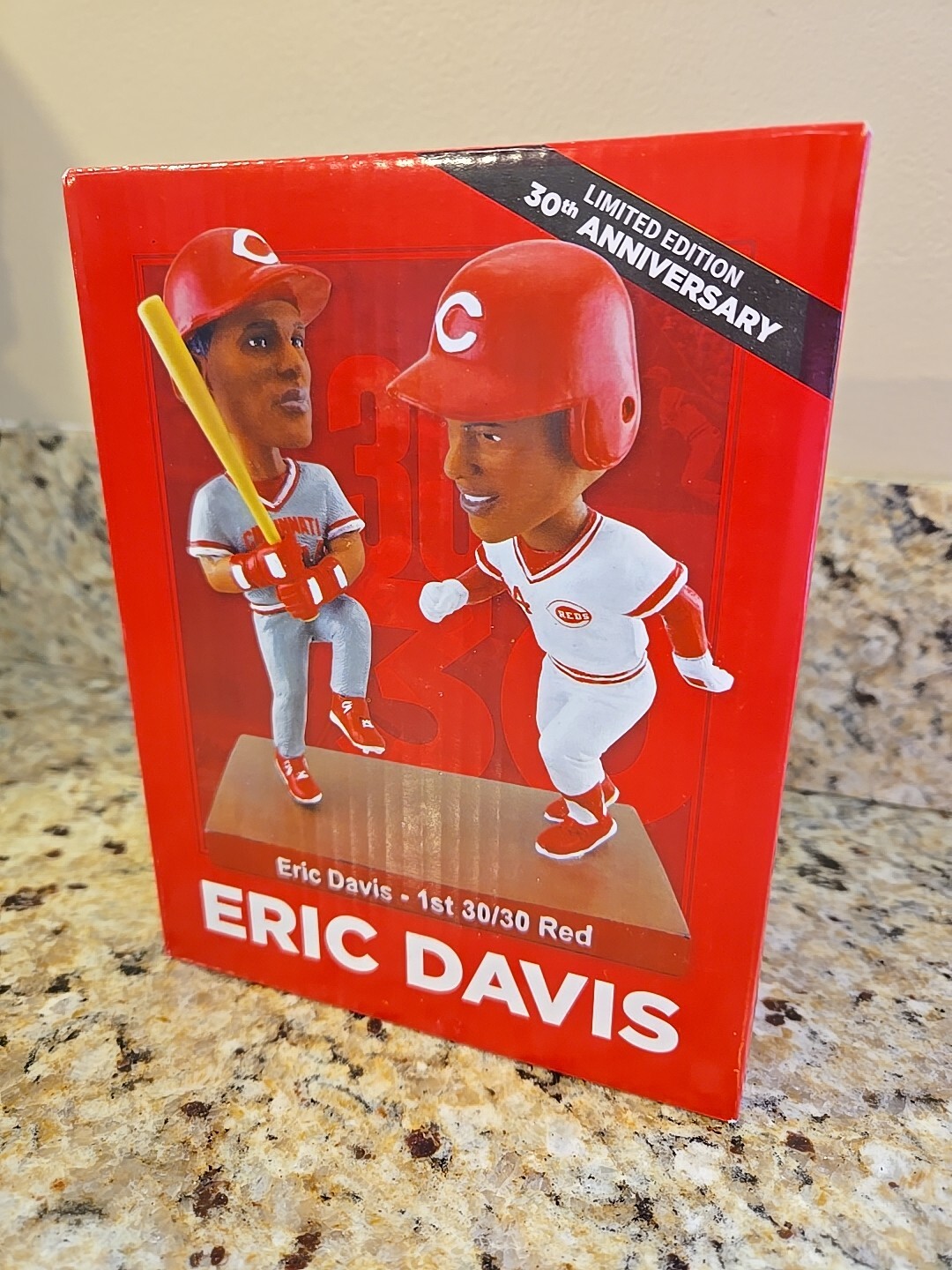 Cincinnati Reds Eric Davis 1st 30/30 Bobblehead 30th Anniversary Limited Edition