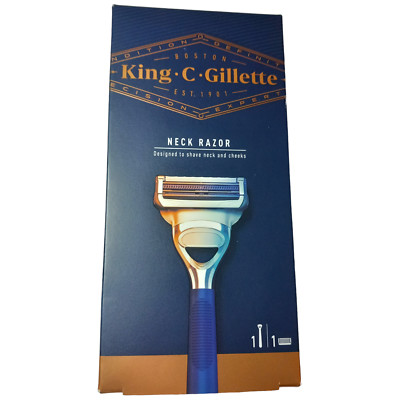 Gillette Halsrasierer Herren King C Rasur Hautpflege Gesichtshaarentfernung Sensitiv