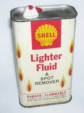 SHELL 8 OZ LIGHTER FLUID  AND SPOT REMOVER- -VERY GOOD CONDITION