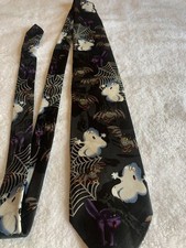 ๐ป Halloween Ghost Neck Tie Men's Hallmark Novelties Vintage And Made In USA!