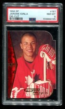 1994 SP #181 Jarome Iginla Die-Cut PSA 8 NM-MT Rookie RC HOF~(GC)