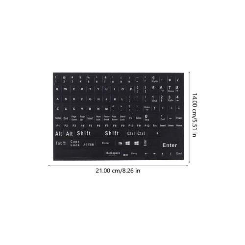 2 Sheets Englische Tastaturaufkleber Für Laptops Laptop-Tastaturaufkleber - Afbeelding 7 van 12