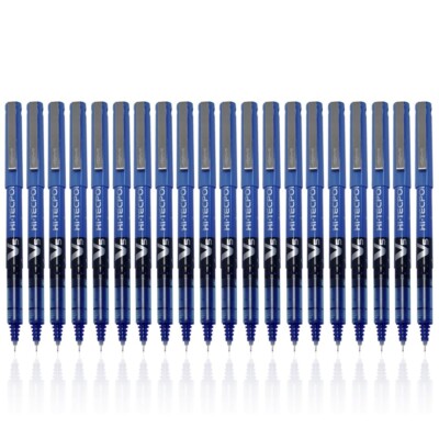 20X Pilot Hi-Tecpoint V5 0.5mm Extra Fine Point Pure Liquid Ink Roller Ball Pen