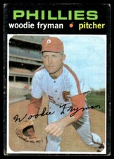 1971 Topps Baseball  Woodie Fryman Philadelphia Phillies #414 EX