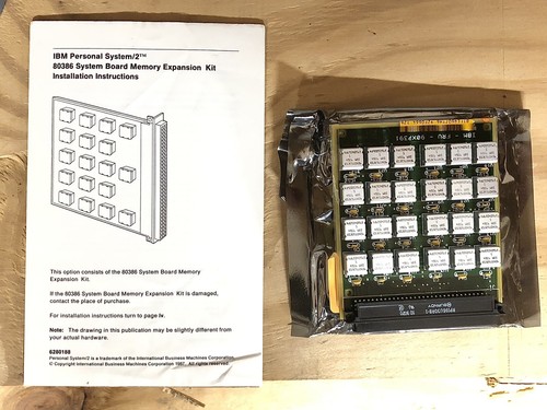 6450379 IBM PS/2 8580 2 MB Memory Module, Old Stock 90X7391 92F0664 - Picture 2 of 4