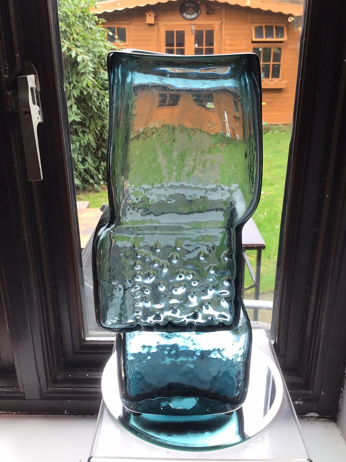 Whitefriars Large drunken bricklayer vase in stunning Indigo Perfect