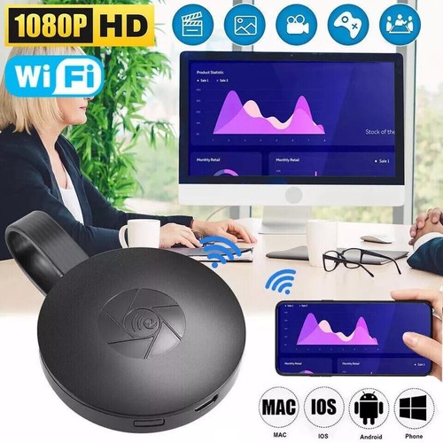 TV Streaming Device Wireless Screen Projector 1080p Wireless Display Adapter UK - Picture 3 of 24
