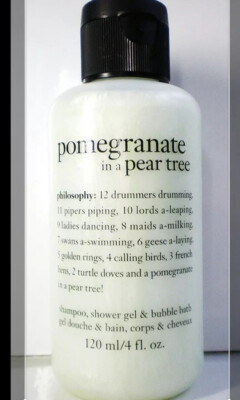 NEW PHILOSOPHY POMEGRANATE IN A   PEAR TREE SHAMPOO SHOWER GEL BUBBLE BATH 4 OZ