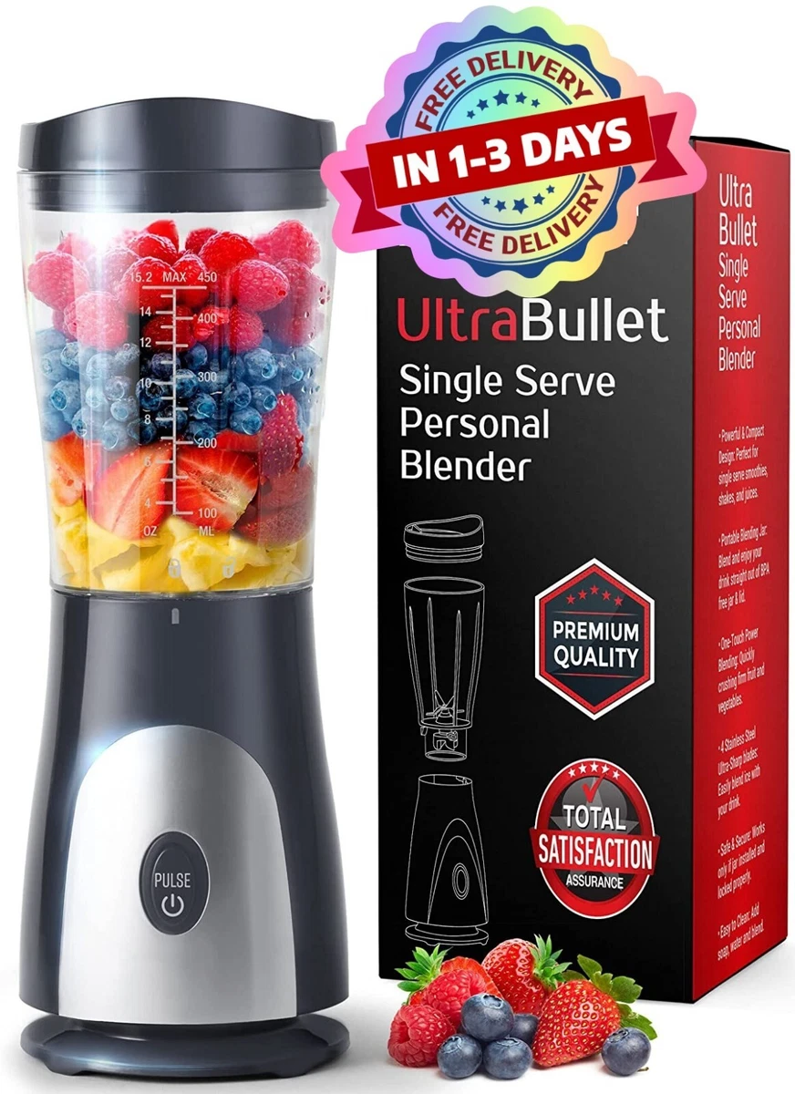 Licuadora Portatil Batidora Smoothies Vaso Manual Pequena Personal  Exprimidor US