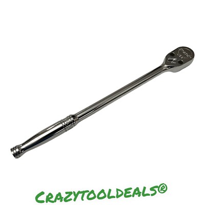 Snap-on Tools NEW SL80A 1/2'' Drive Long Handle Ratchet Nickel Chrome Plated USA