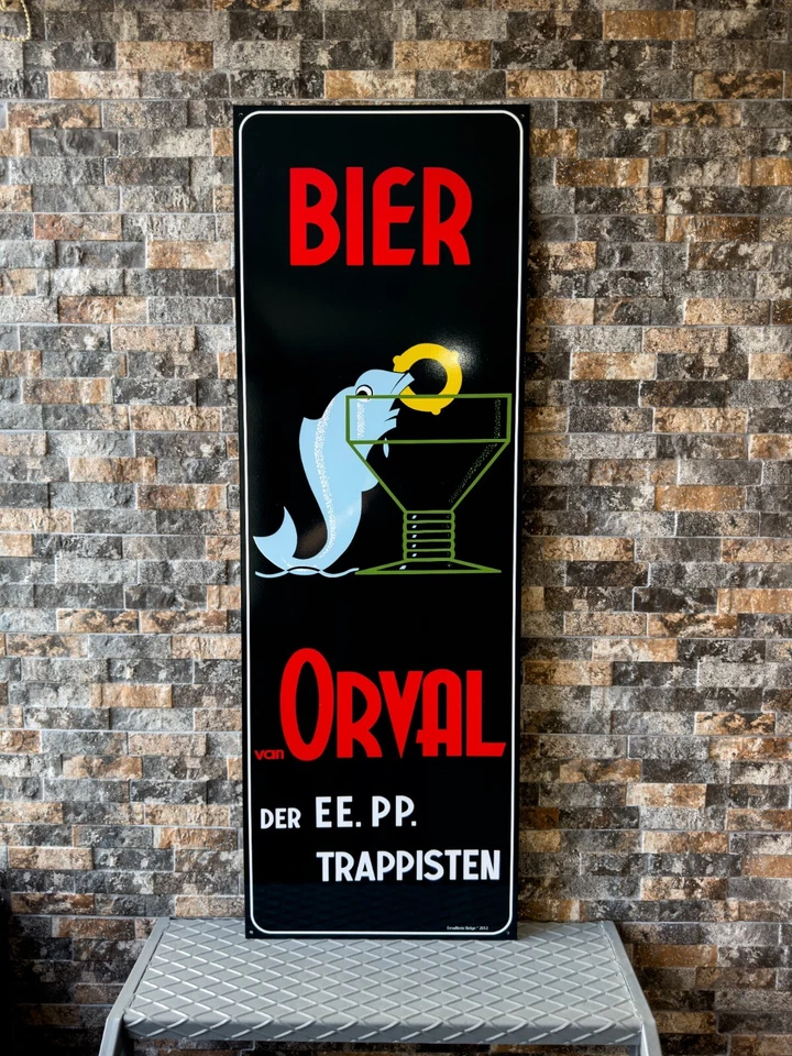 Vintage Orval Trappist Beer Heavy Metal Sign -XXXL (118x40 cm) - Image 2 of 4